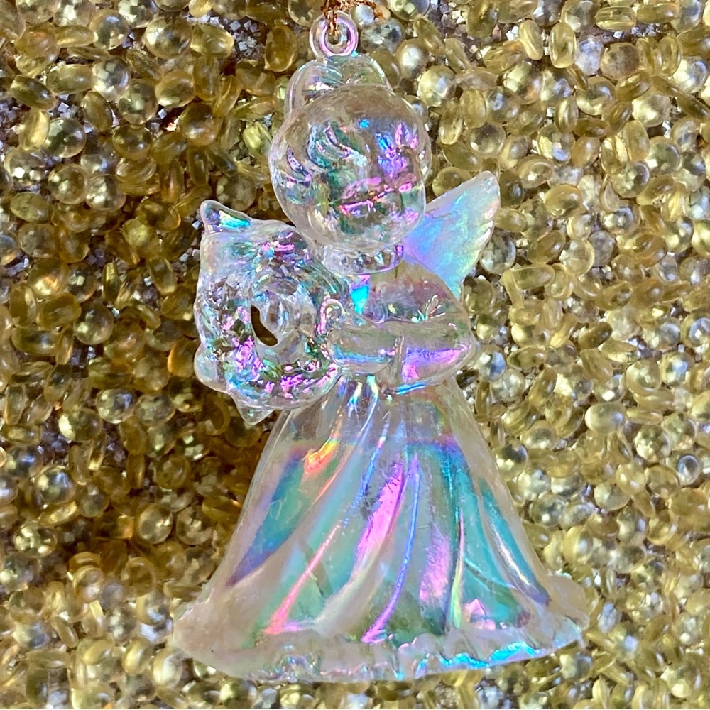 😻 3 for $13 Iridescent Angel Ornament